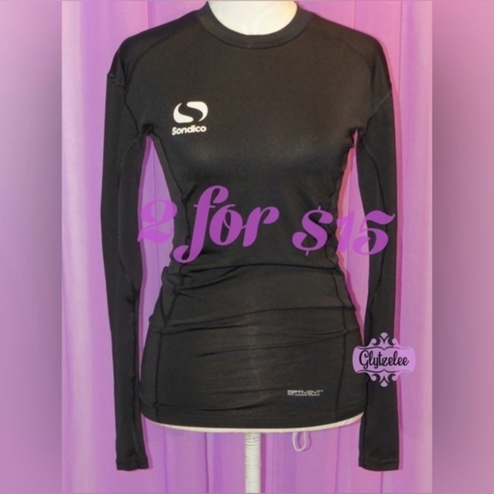 𝅺sondico Black Base Core with Optivent long sleeve athletic‎ shirt Men’s S